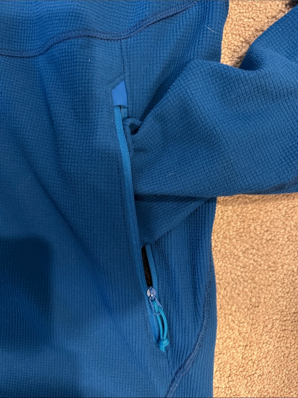 Arc'teryx Men's Large Waffle Grid Fleece Jacket - Blue - Picture 4 of 6